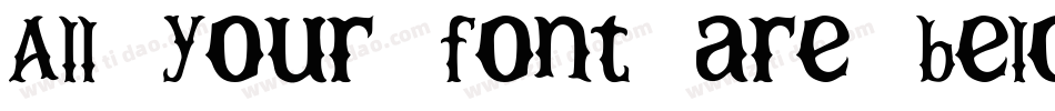 All your font are belong to US字体转换